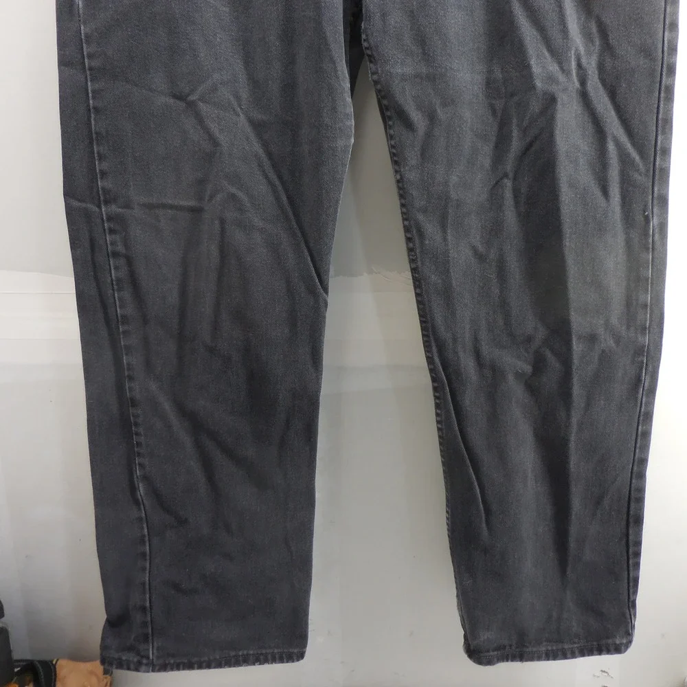 VTG Levis‎ 505 Regular Fit Straight Leg Faded Black Denim Jeans Mens 42x30